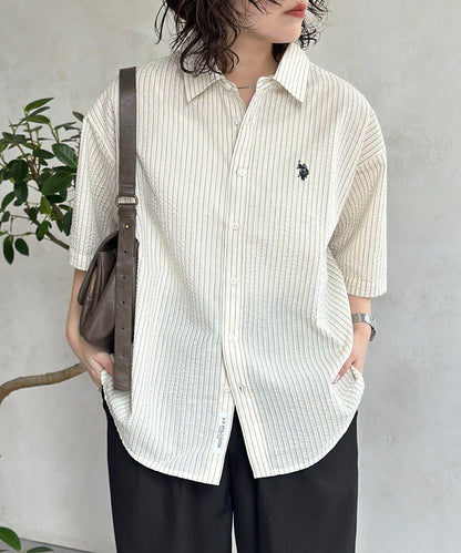U.S. POLO ASSN. 泡泡紗短袖襯衫