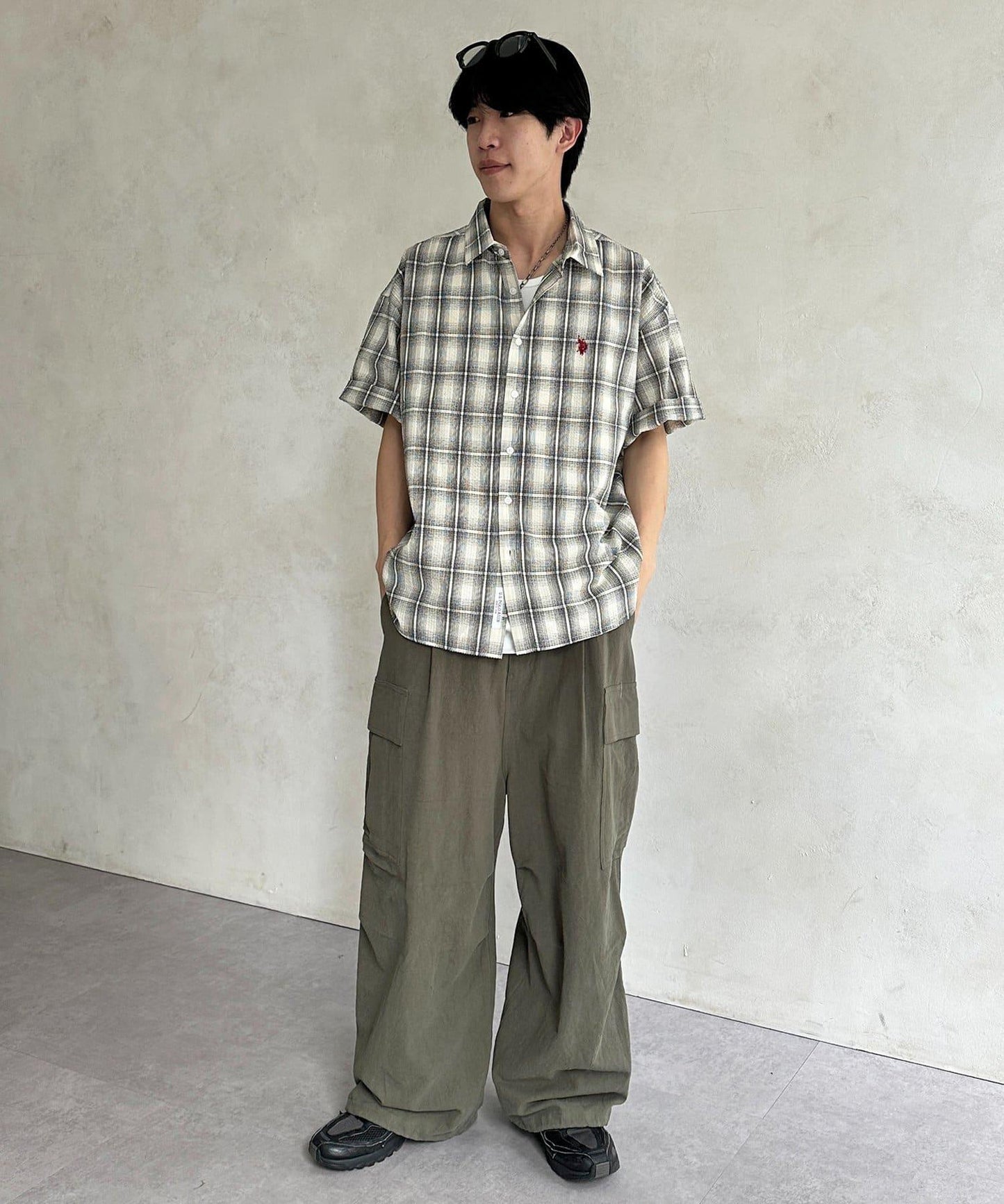 U.S. POLO ASSN. 泡泡紗短袖襯衫