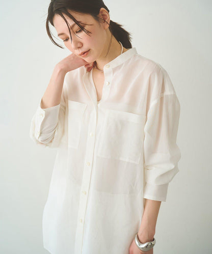 歐根紗襯衫