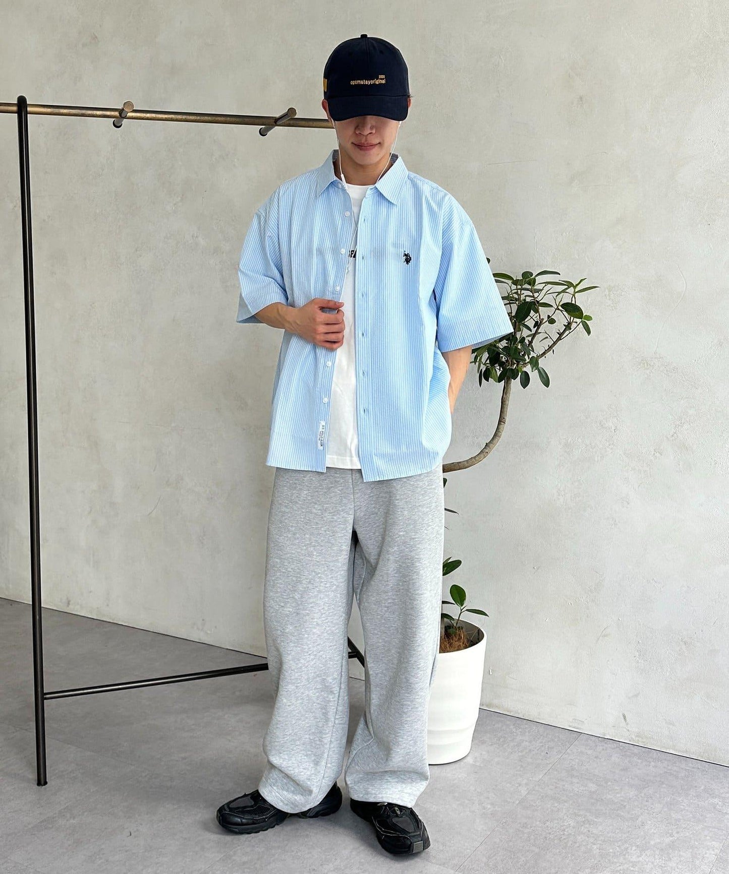 U.S. POLO ASSN. 泡泡紗短袖襯衫