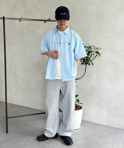 U.S. POLO ASSN. 泡泡紗短袖襯衫