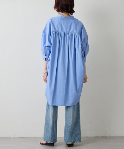 刺繡中長款襯衫 2