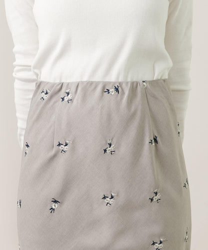 SHENERY 刺繡修身半身裙