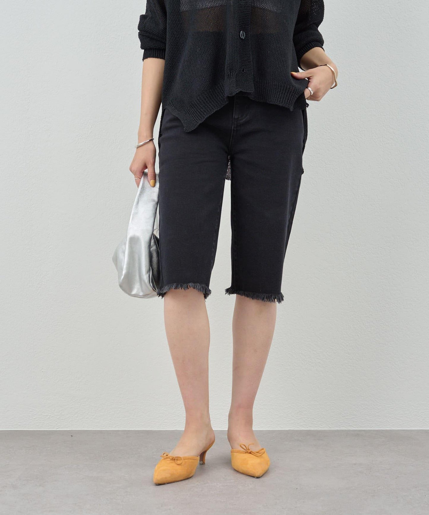 SHENERY 彈力牛仔短褲