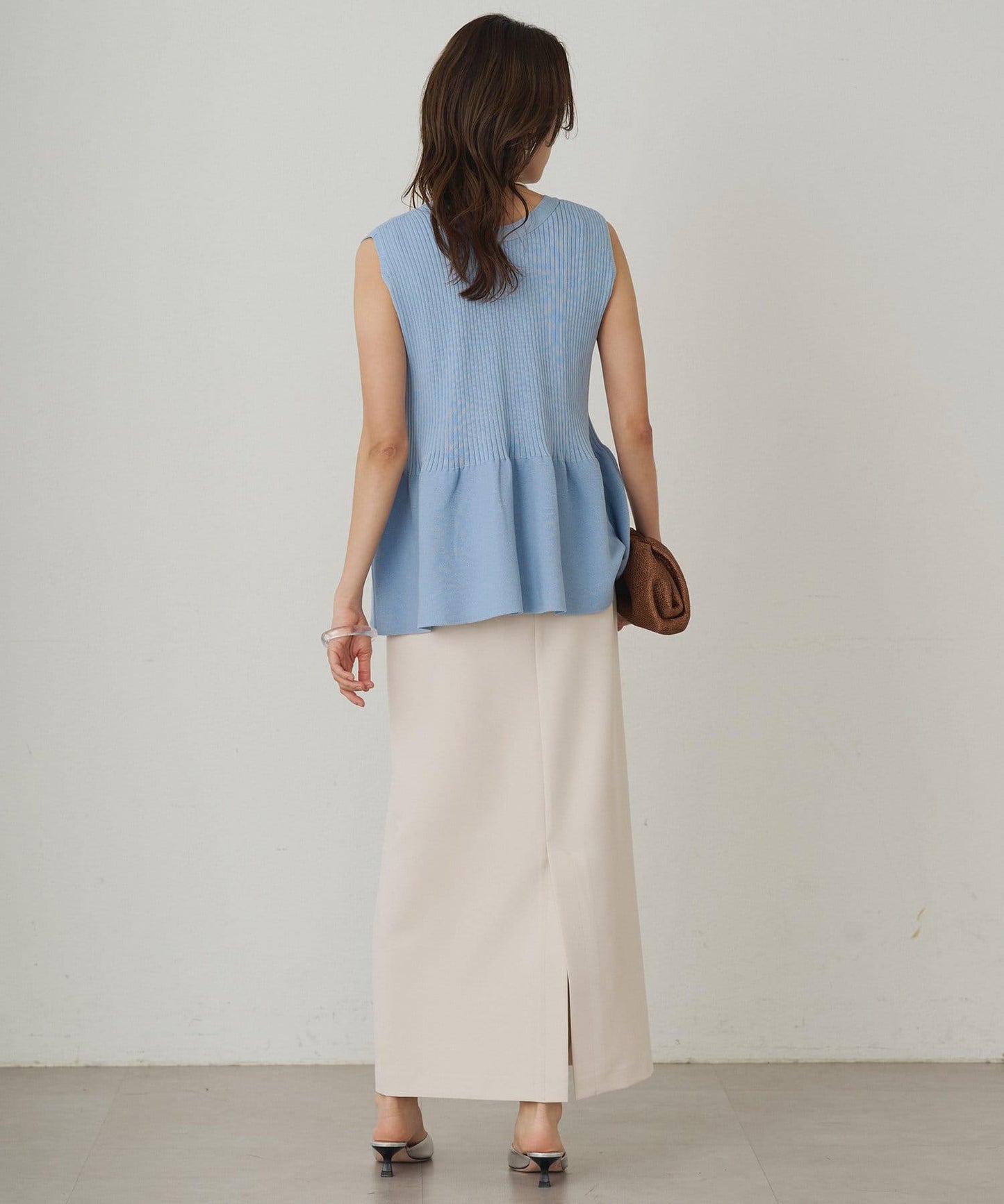 Loungedress 無袖荷葉邊 針織上衣
