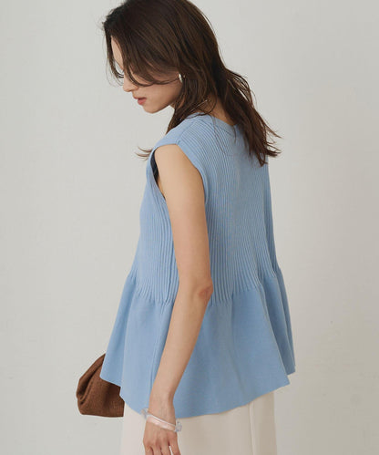 Loungedress 無袖荷葉邊 針織上衣