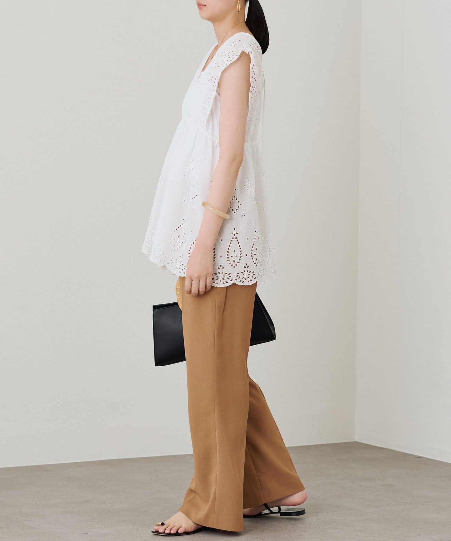 Loungedress 輕量微喇褲子