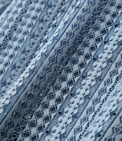 拉舍爾蕾絲 短袖寬角領 Needles S/S Widespread Collar Shirt - Raschel Lace 襯衫
