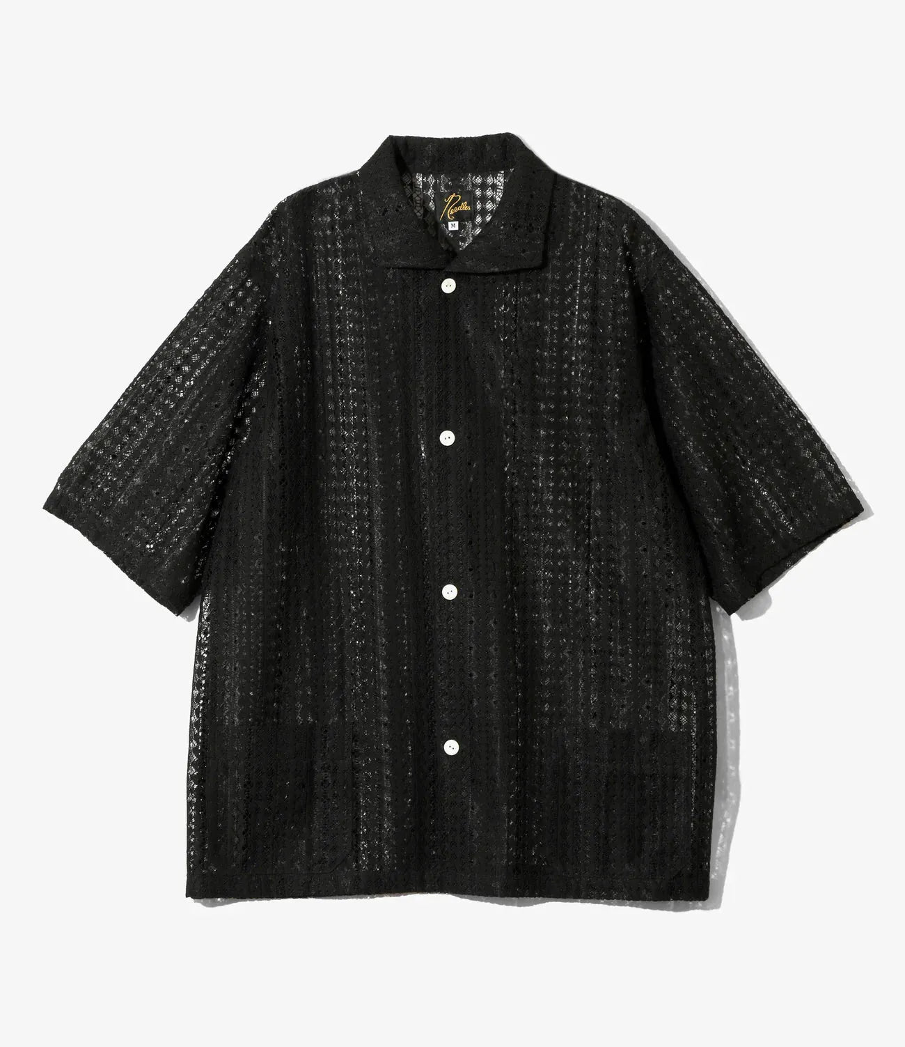 拉舍爾蕾絲 短袖寬角領 Needles S/S Widespread Collar Shirt - Raschel Lace 襯衫