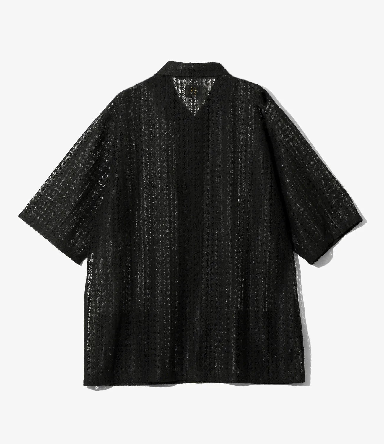 拉舍爾蕾絲 短袖寬角領 Needles S/S Widespread Collar Shirt - Raschel Lace 襯衫