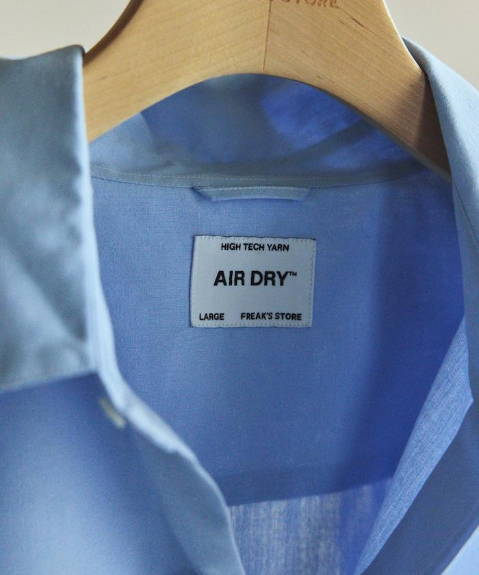《AIR》 DRY HIGH TECHYARN 高功能材質 府綢 標準領 吸水速幹 短袖襯衫