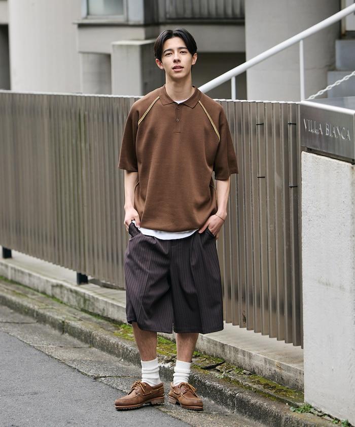 COOL TOUCH 雙面配色 polo領 接觸冷感 針織套頭衫