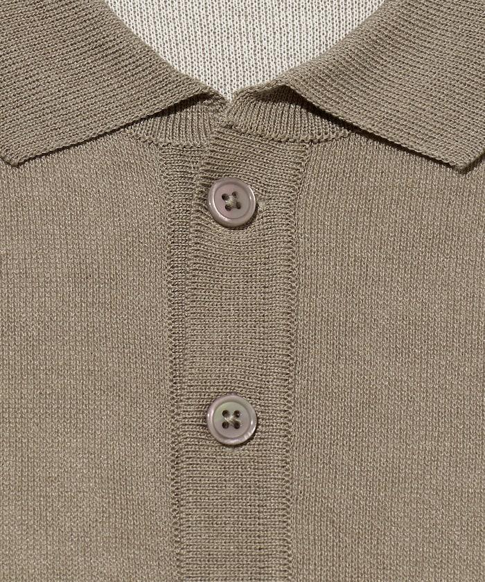 COOL TOUCH 雙面配色 polo領 接觸冷感 針織套頭衫