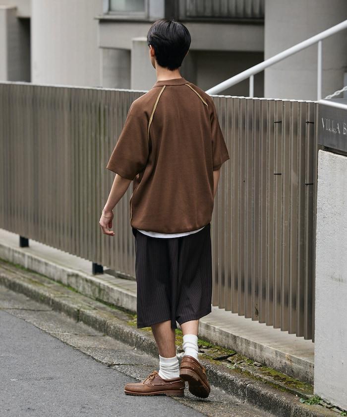 單褶 寬鬆闊腿廓形 西裝短褲