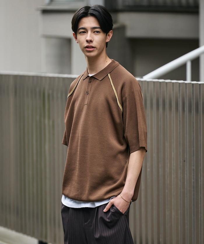 COOL TOUCH 雙面配色 polo領 接觸冷感 針織套頭衫