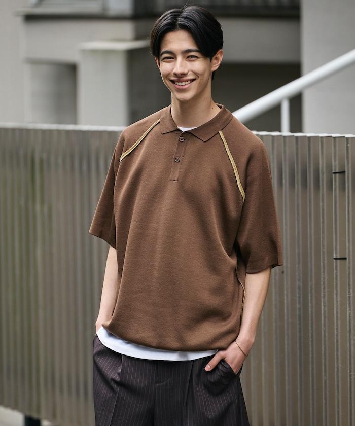 COOL TOUCH 雙面配色 polo領 接觸冷感 針織套頭衫