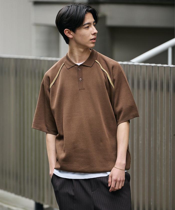 COOL TOUCH 雙面配色 polo領 接觸冷感 針織套頭衫