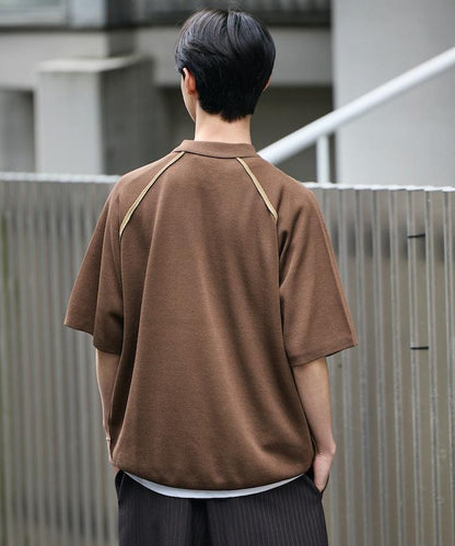 COOL TOUCH 雙面配色 polo領 接觸冷感 針織套頭衫