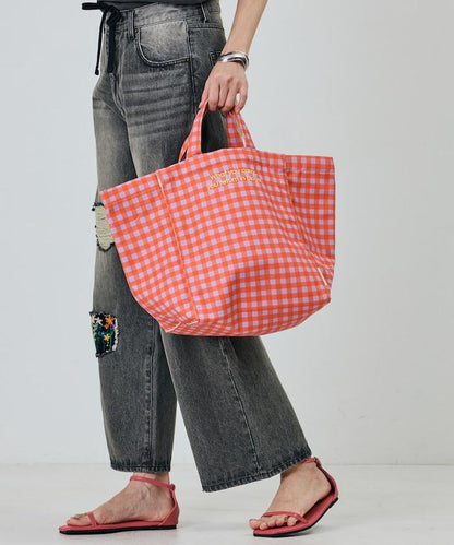 格紋設計 2WAY托特包