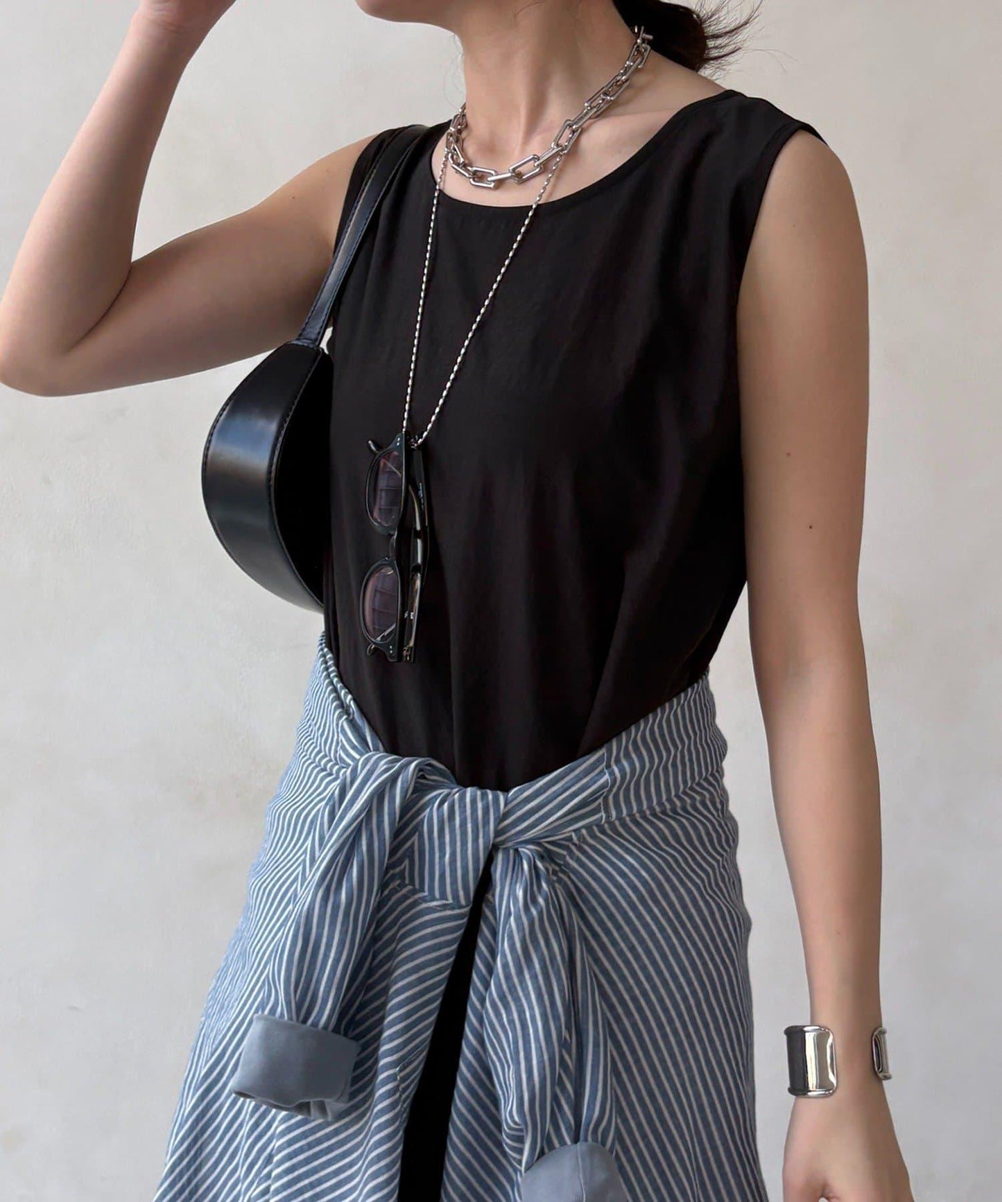 長款 吊帶 高捻面料 連衣裙