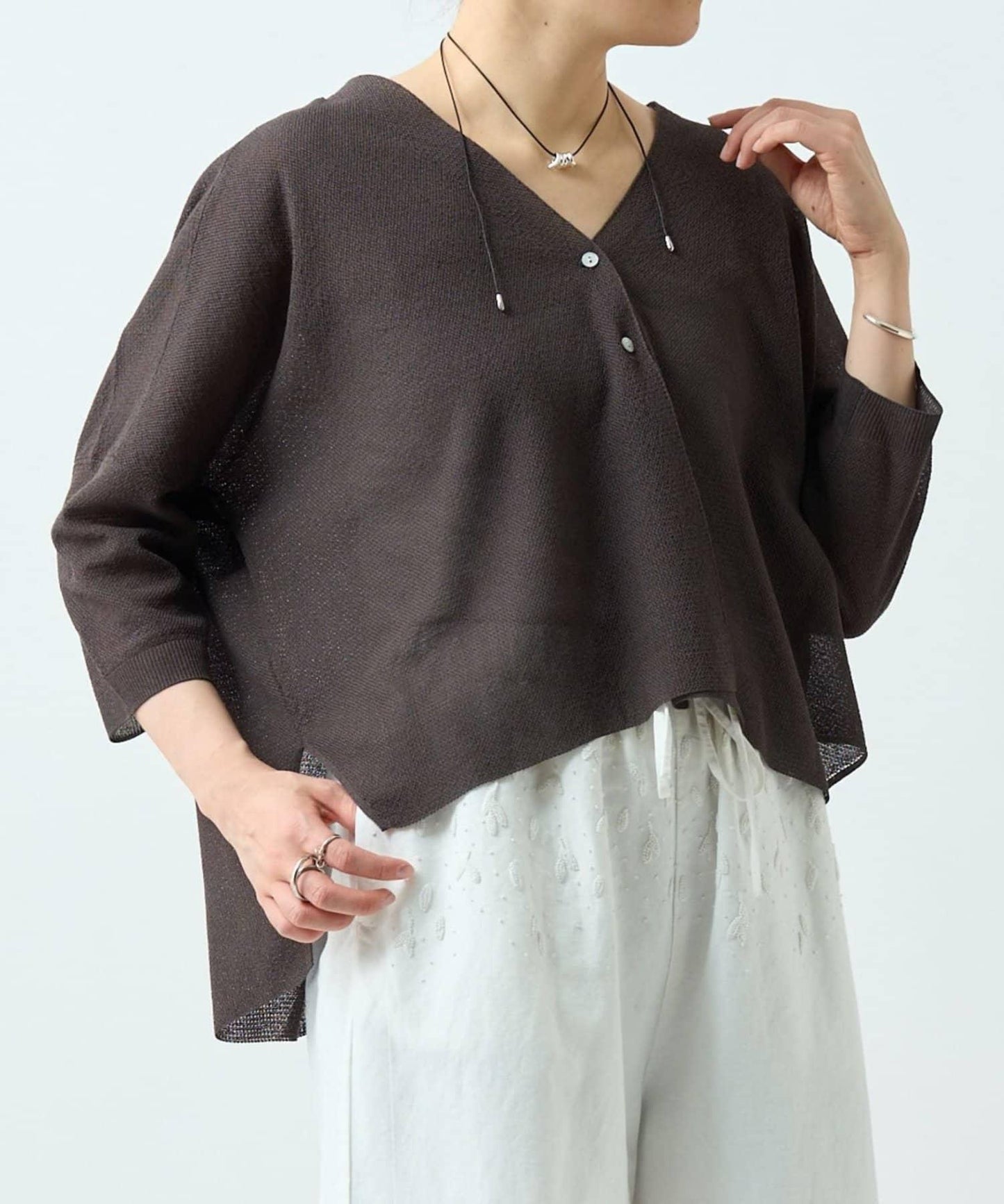 輕薄透感 針織開衫