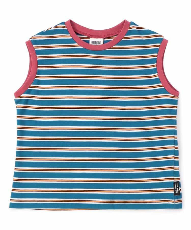 復古滿版印花與條紋設計 背心 網絡