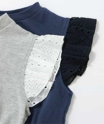 蕾絲拼接上衣