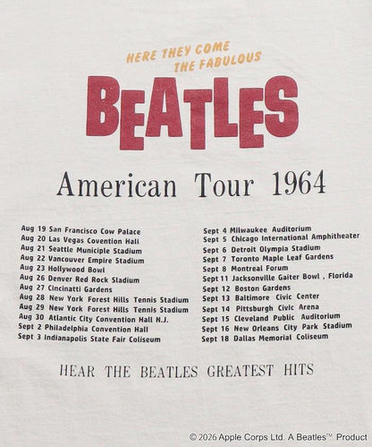 THE BEATLES 大廓形照片印花拼色袖T恤 Tour TEE