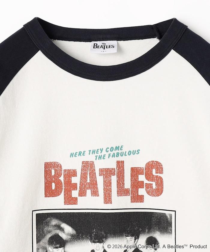 THE BEATLES 大廓形照片印花拼色袖T恤 Tour TEE