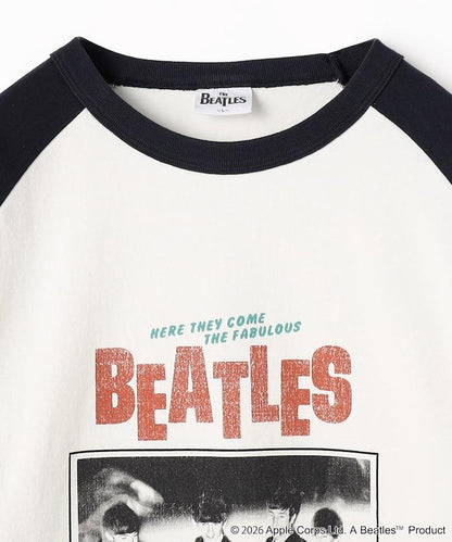 THE BEATLES 大廓形照片印花拼色袖T恤 Tour TEE