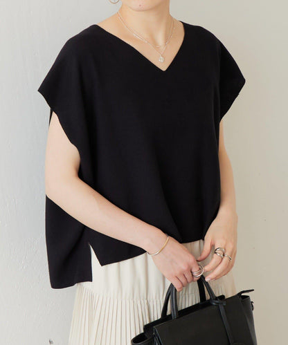 嵌花無袖套頭上衣