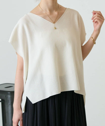 嵌花無袖套頭上衣