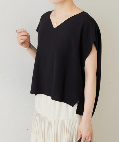 嵌花無袖套頭上衣