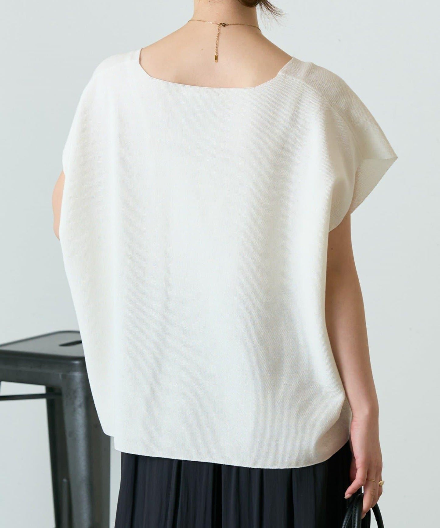 嵌花無袖套頭上衣