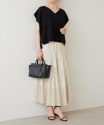 嵌花無袖套頭上衣