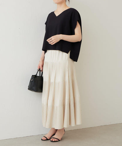 嵌花無袖套頭上衣