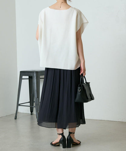 嵌花無袖套頭上衣