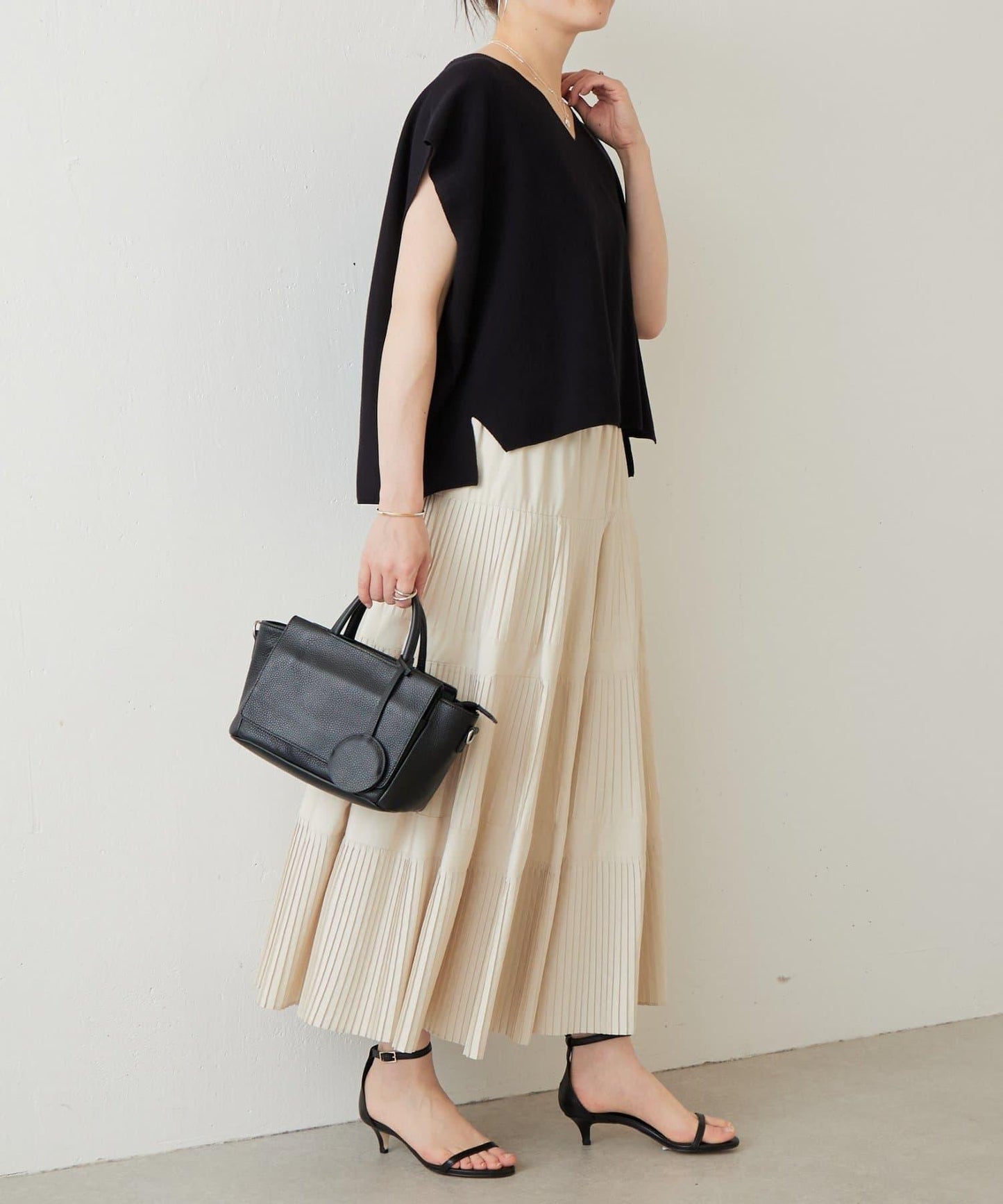 嵌花無袖套頭上衣