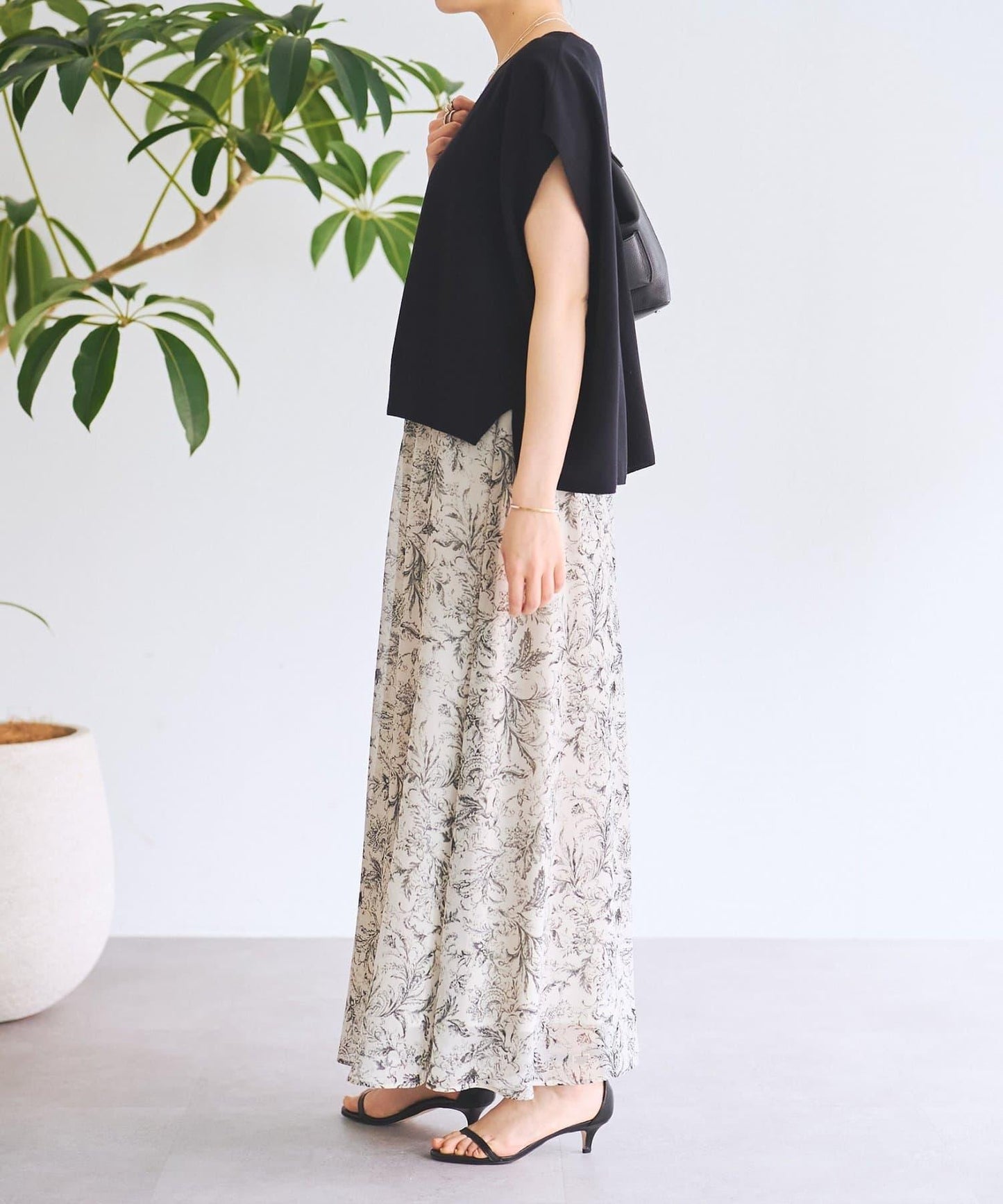 嵌花無袖套頭上衣