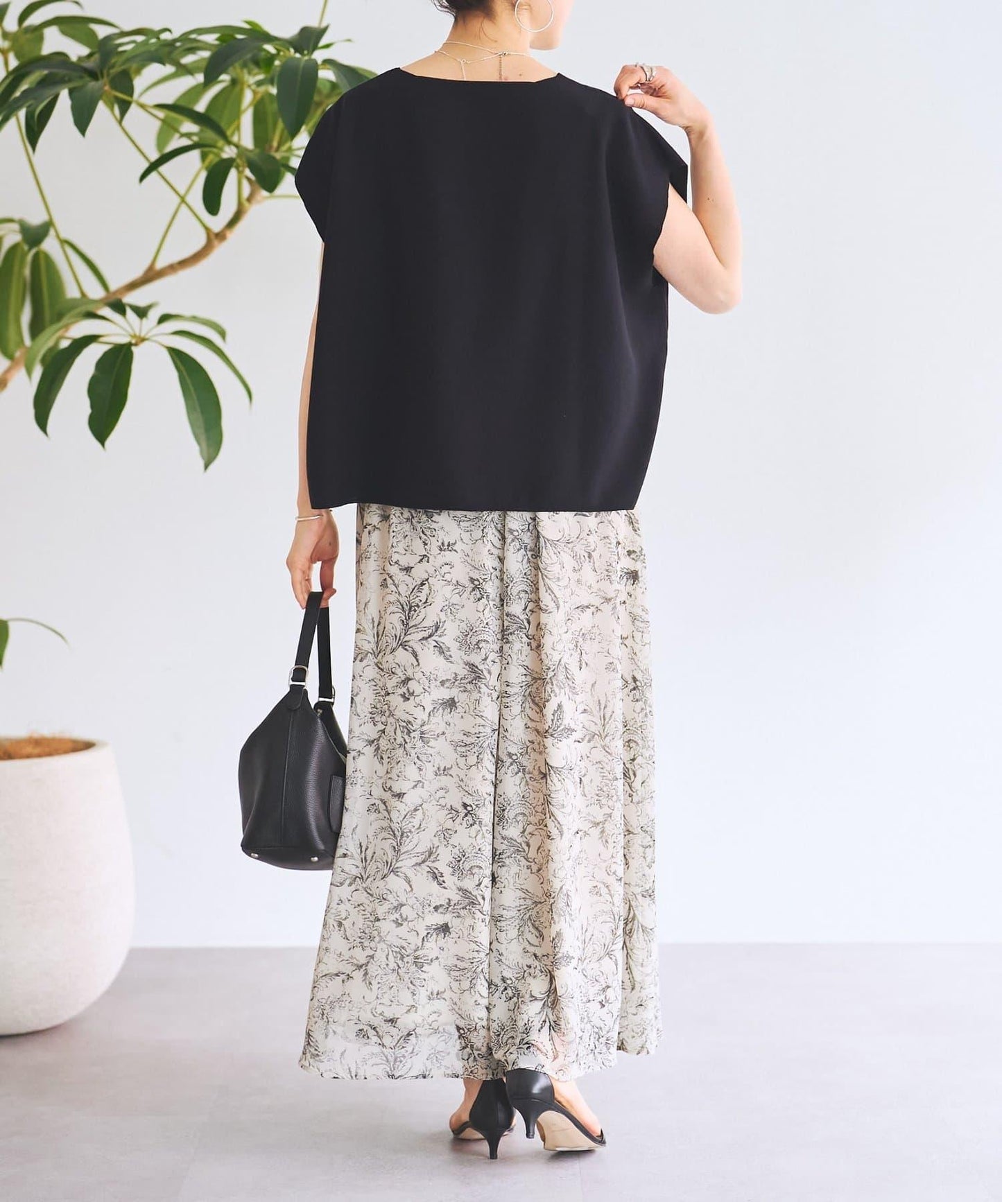 嵌花無袖套頭上衣