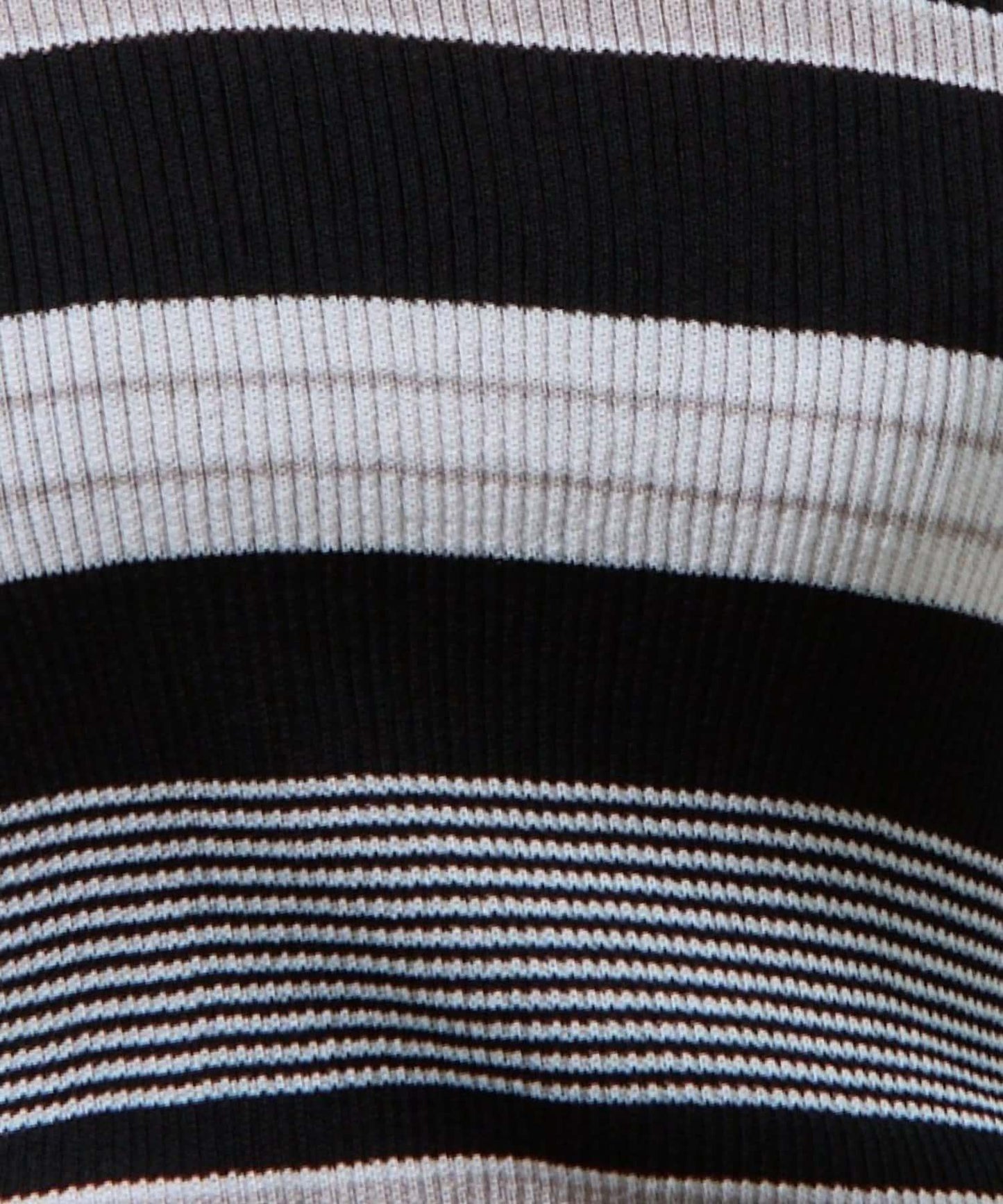 多色條紋短袖針織套頭衫（復刻・）