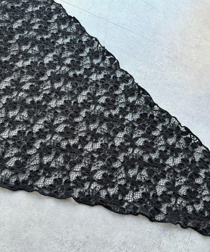 蕾絲磁扣設計圍巾