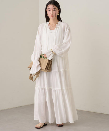 Loungedress 2WAY皺感層疊連衣裙