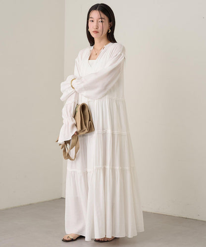 Loungedress 2WAY皺感層疊連衣裙