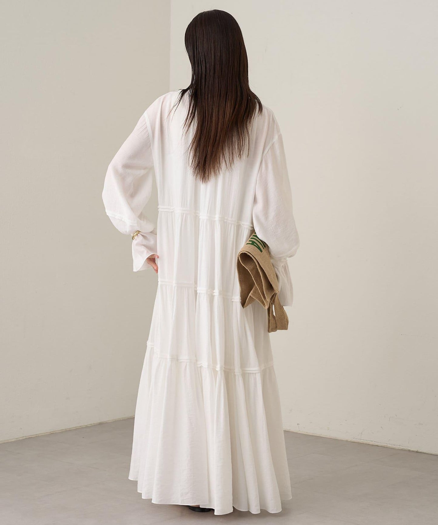 Loungedress 2WAY皺感層疊連衣裙