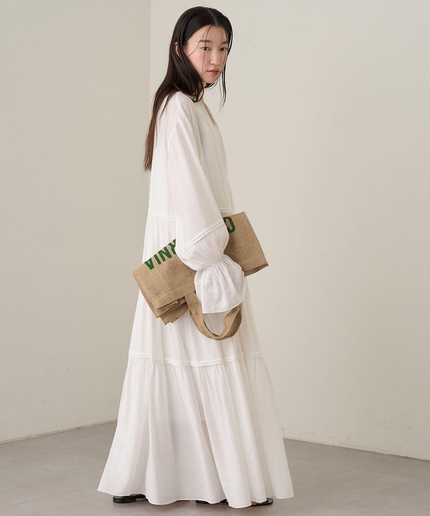 Loungedress 2WAY皺感層疊連衣裙