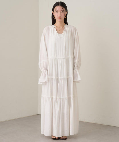 Loungedress 2WAY皺感層疊連衣裙