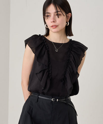 Loungedress 荷葉邊無袖上衣