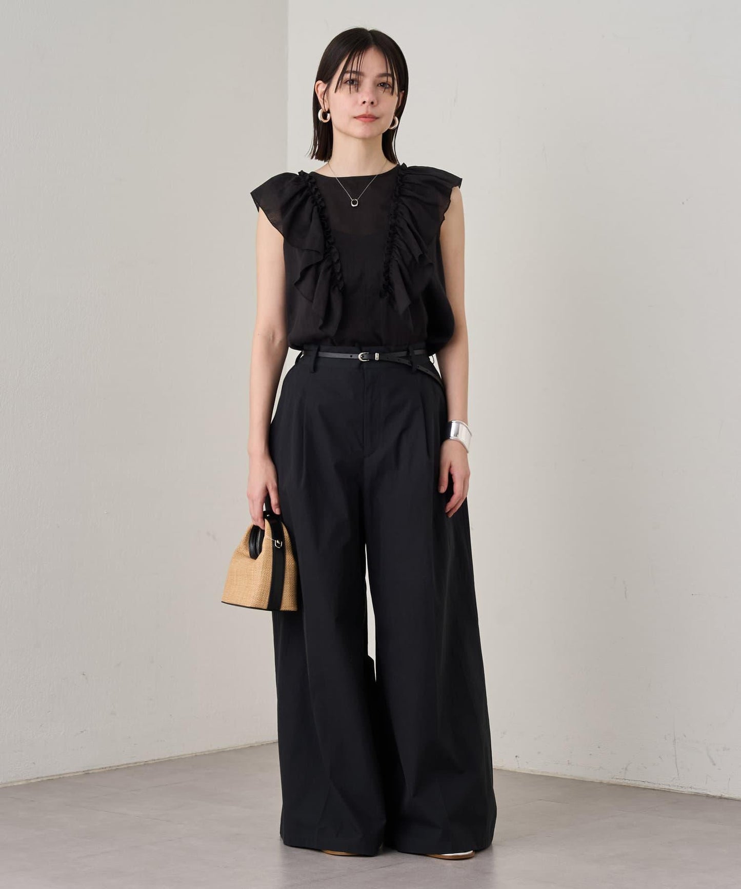 Loungedress 荷葉邊無袖上衣
