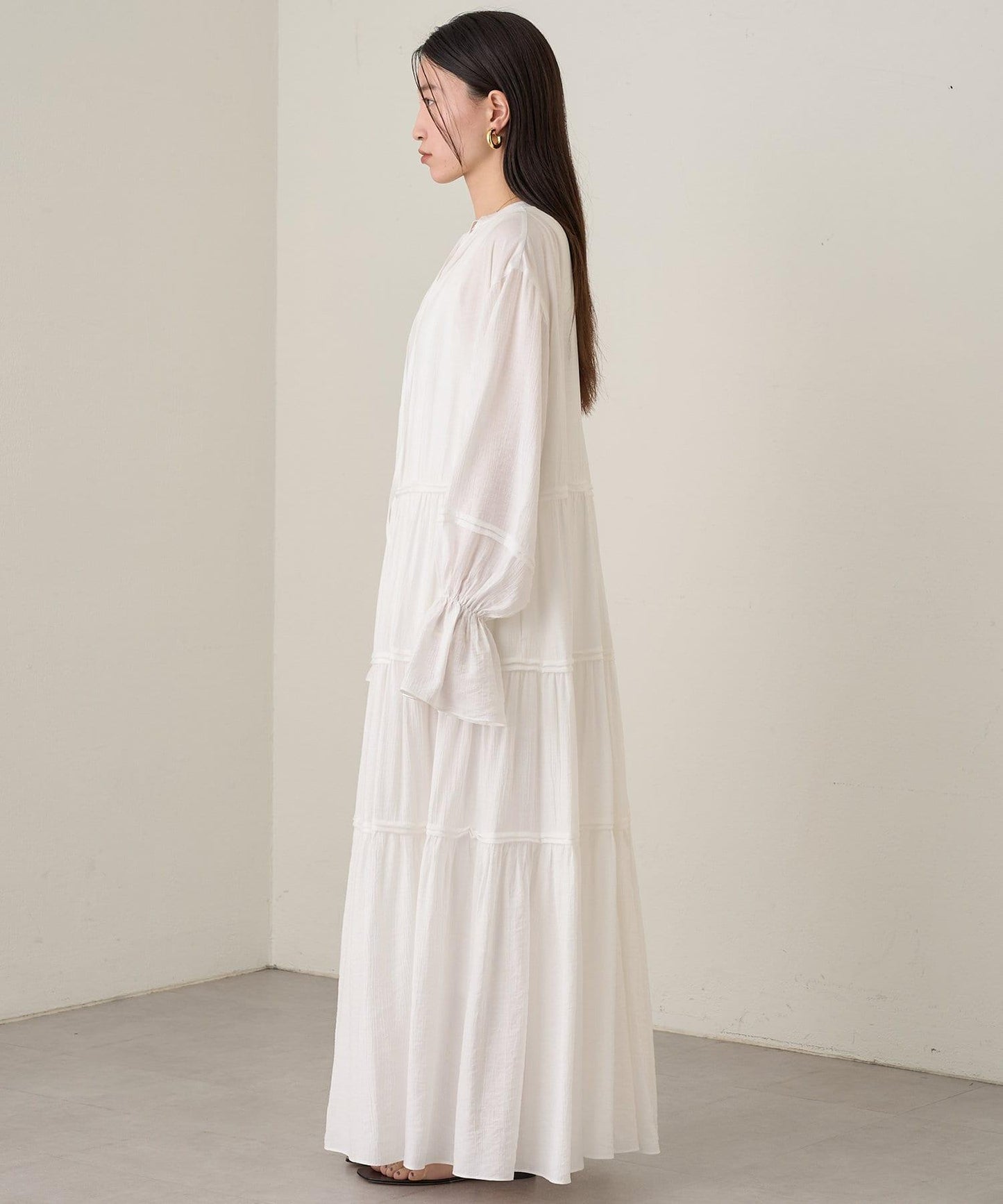 Loungedress 2WAY皺感層疊連衣裙